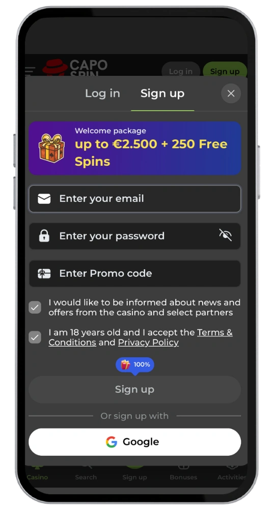 Capo Spin site